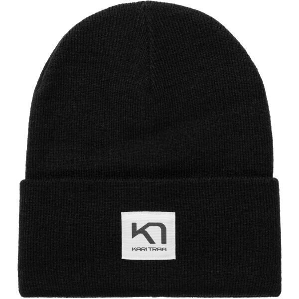 KARI TRAA ROTHE Dámská zimní čepice, černá, velikost