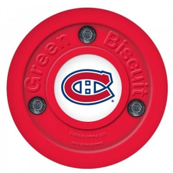 Green Biscuit MONTREAL CANADIENS NHL Puk, červená, velikost