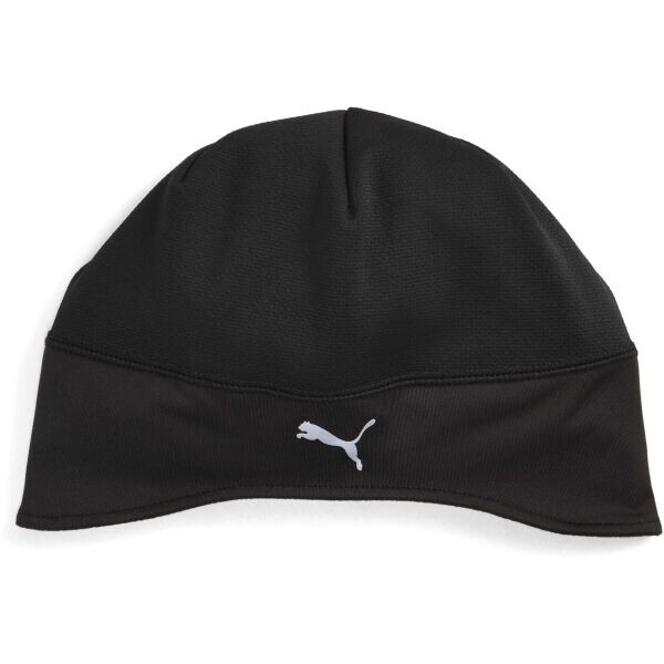 Puma RUNNING CONTOURED SKULL BEANIE Běžecká zimní čepice, černá, velikost