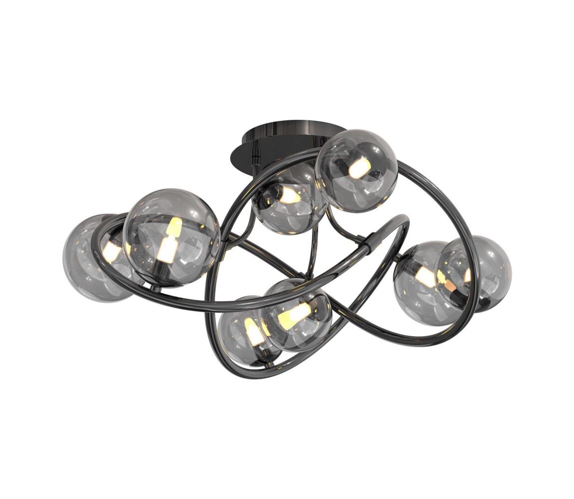 Wofi 9014-805 - LED Přisazený lustr NANCY 8xG9/3,5W/230V černá/chrom 9014-805