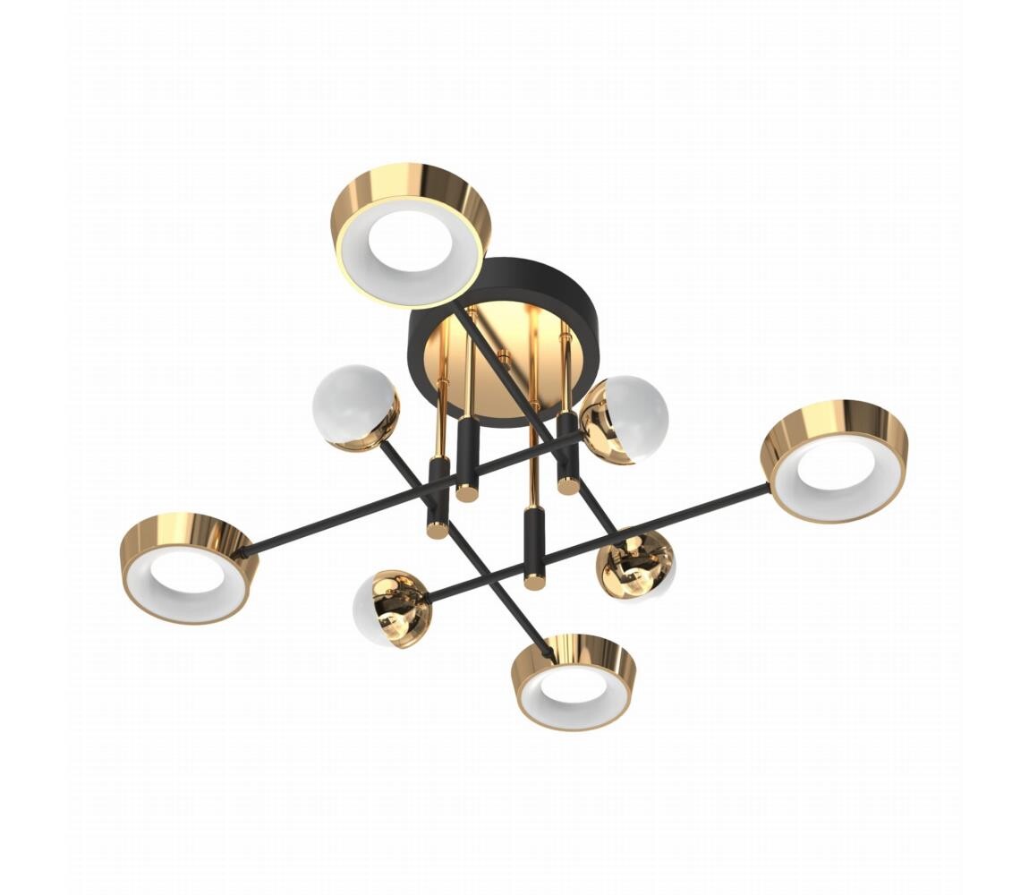 Zuma Line MX7170-8-3BGT - LED Stm. přisazený lustr LARA LED/60W/230V zlatá/černá MX7170-8-3BGT