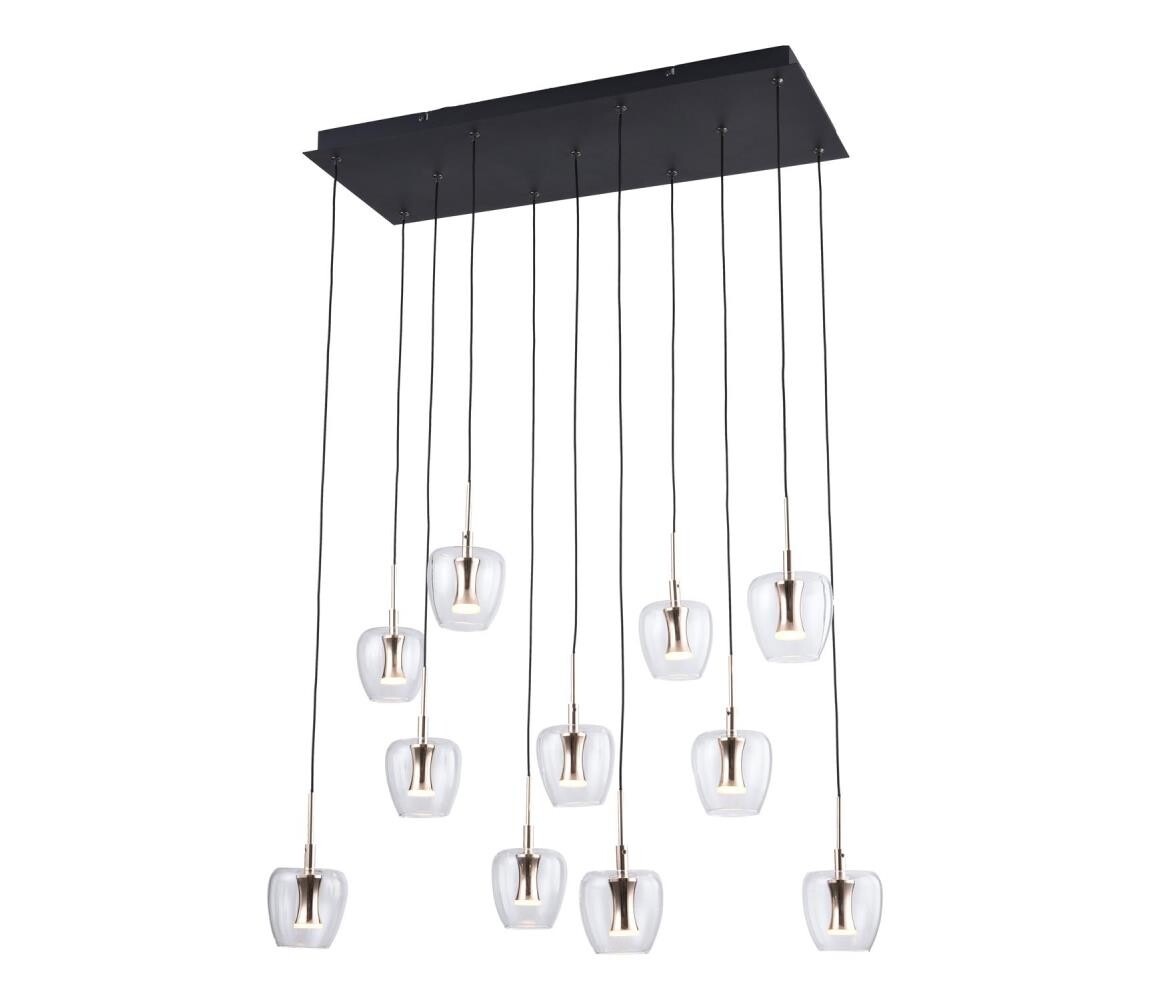 Zuma Line MD2291-11B-3BGT - LED Lustr na lanku NELSON 11xLED/3W/230V černá MD2291-11B-3BGT