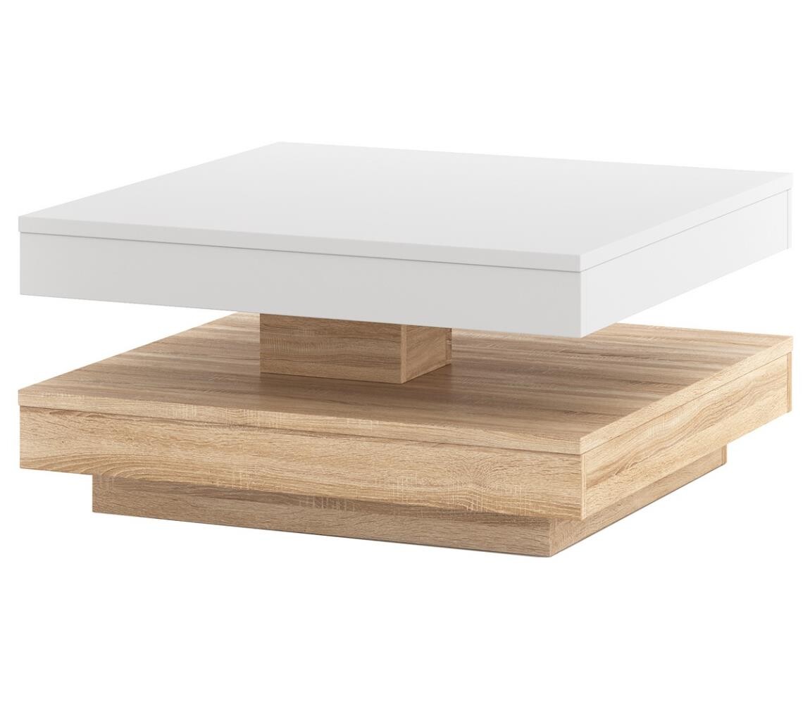 Konferenční stůl TIMO bílá/dub sonoma 5905815724958