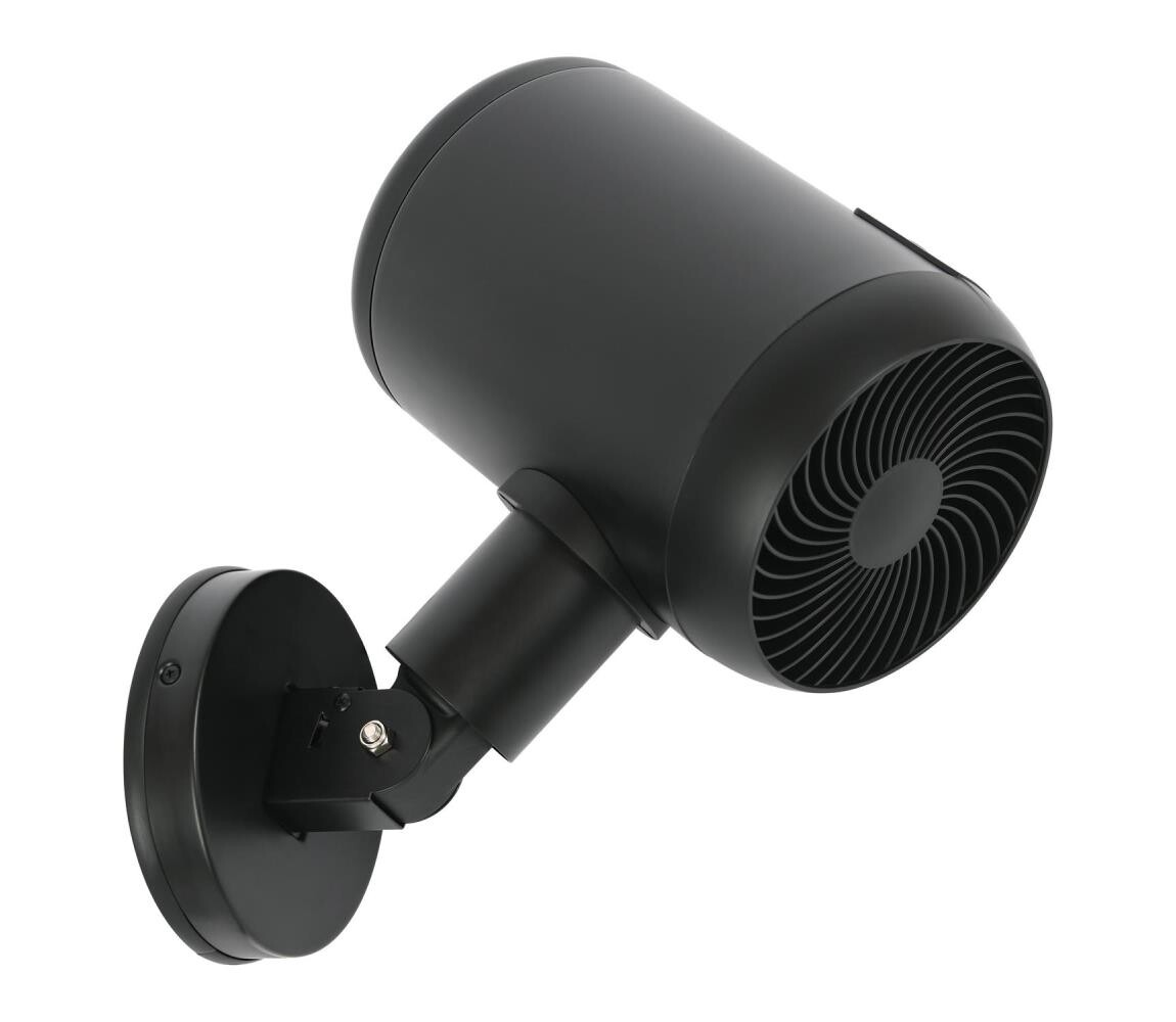 Lucci Air 21612649 - Nástěnný látor JET 32W/230V černá + dálkové ovládání 21612649