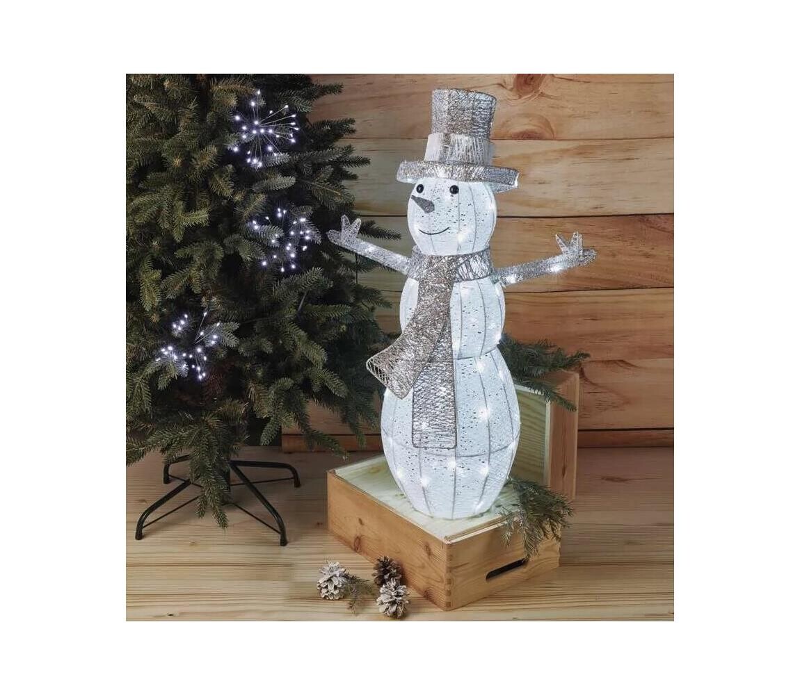 LED Venkovní vánoční dekorace 80xLED/3,6W/230V IP44 82 cm sněhulák DCFC33