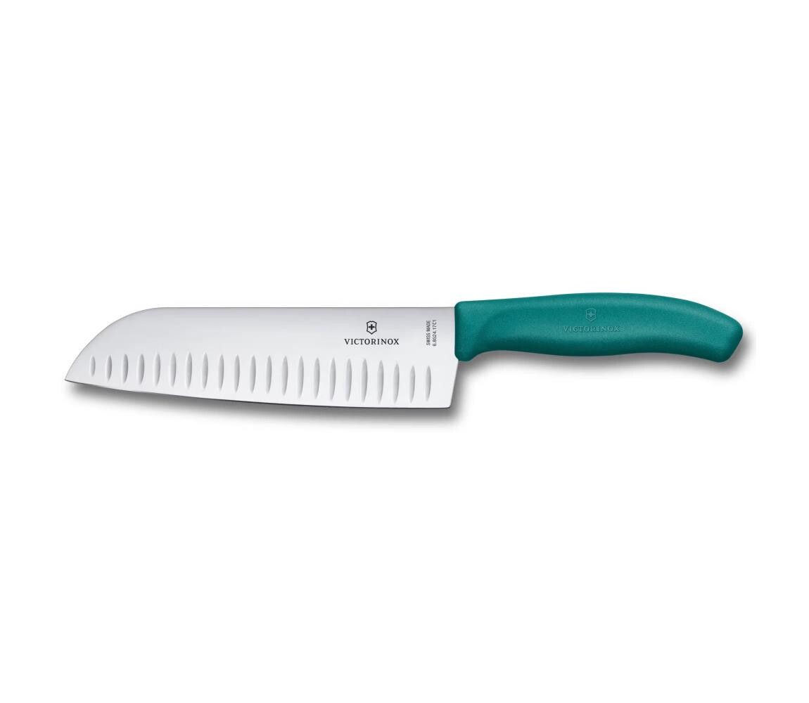 Victorinox - Kuchyňský nůž santoku SWISS CLASSIC 17 cm tyrkysová 6.8524.17C1B