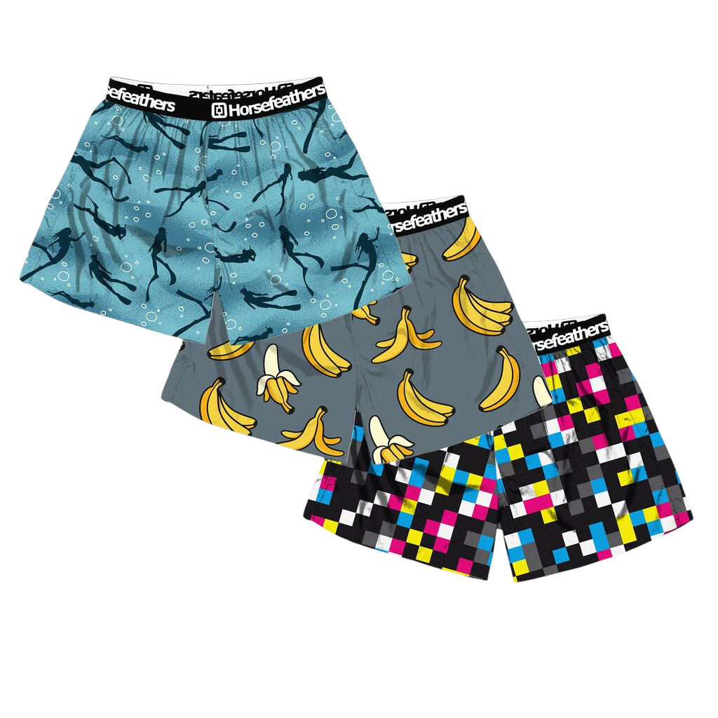 3PACK pánské trenky Horsefeathers Frazier Bundle 10 (AM096M) XL, trenýrky