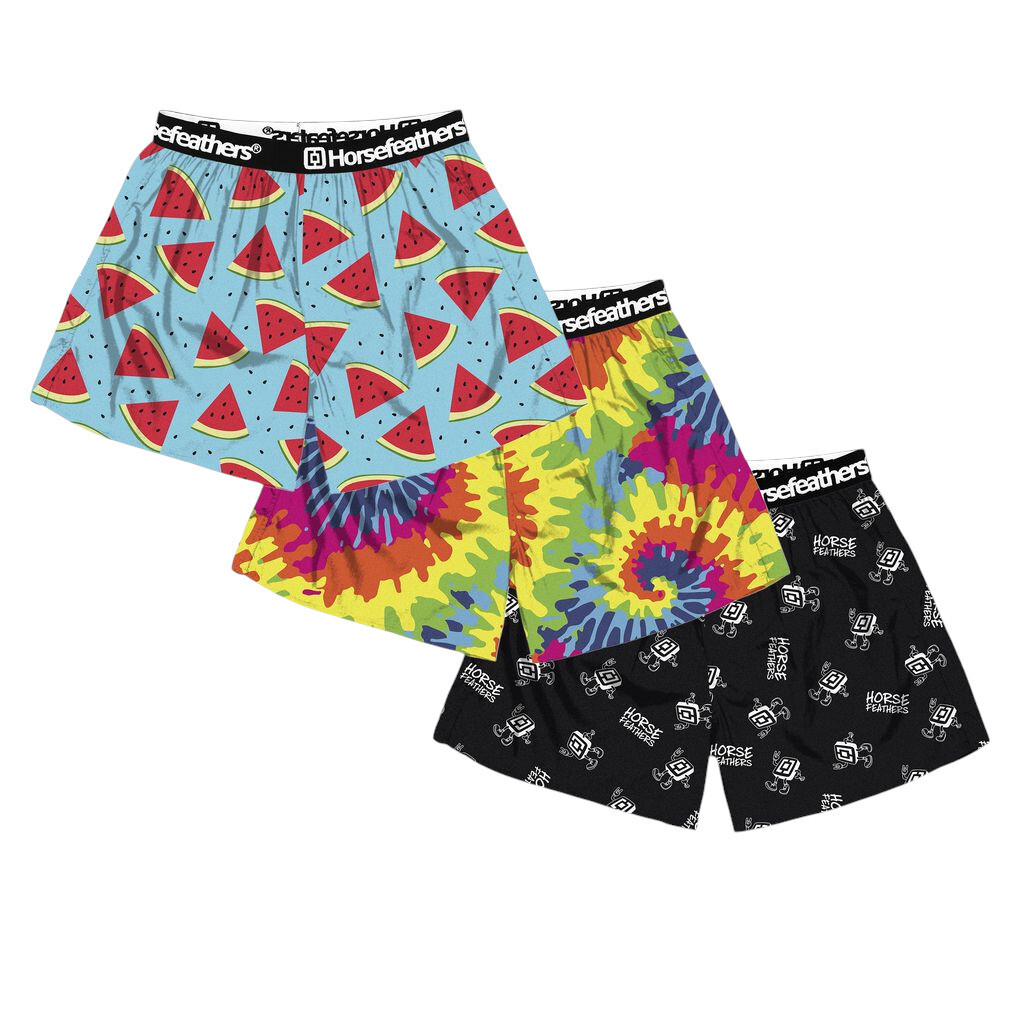 3PACK pánské trenky Horsefeathers Frazier Bundle 8 (AM096K) XL, trenýrky