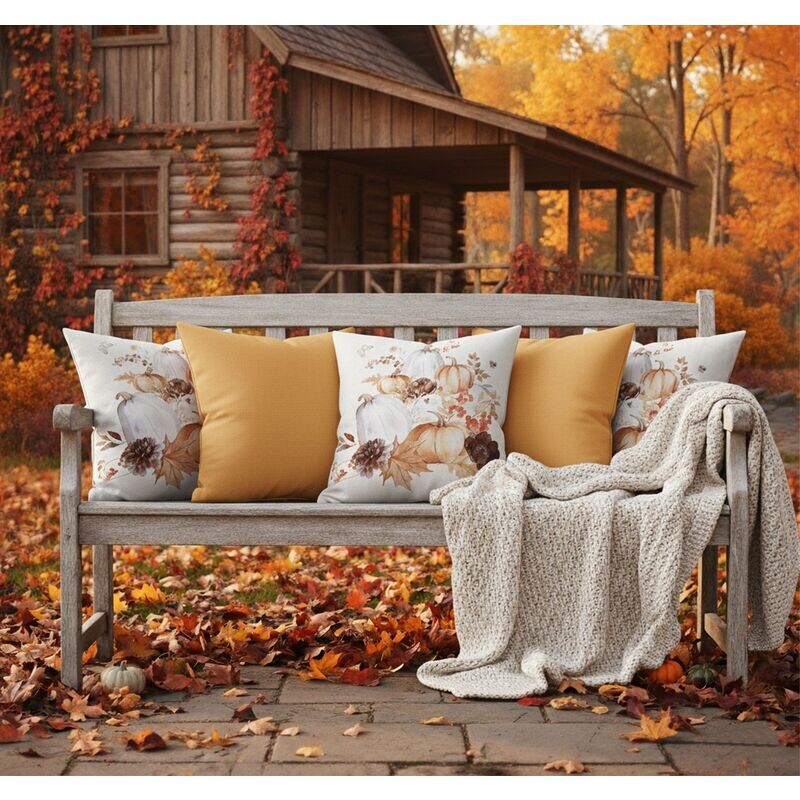 Návlek na polštář, Tři dýně, 40 x 40 cm