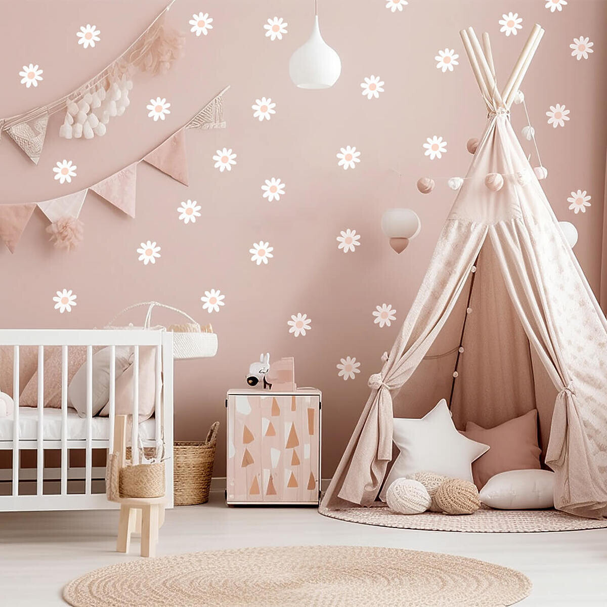 Samolepka na zeď PASTELOWE LOVE® sticker daisies 38080-0,