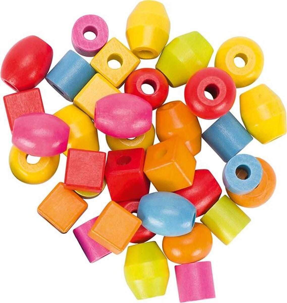 Korálky na navlékání ve sklenici 45 kusů