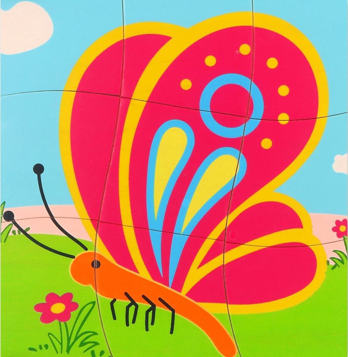 Skládačka vrstev Motýl