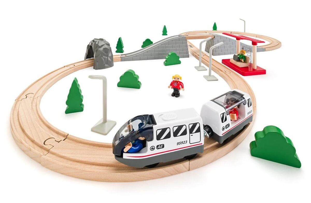 Osmička - dřevěná vláčkodráha s mostem 45 prvků