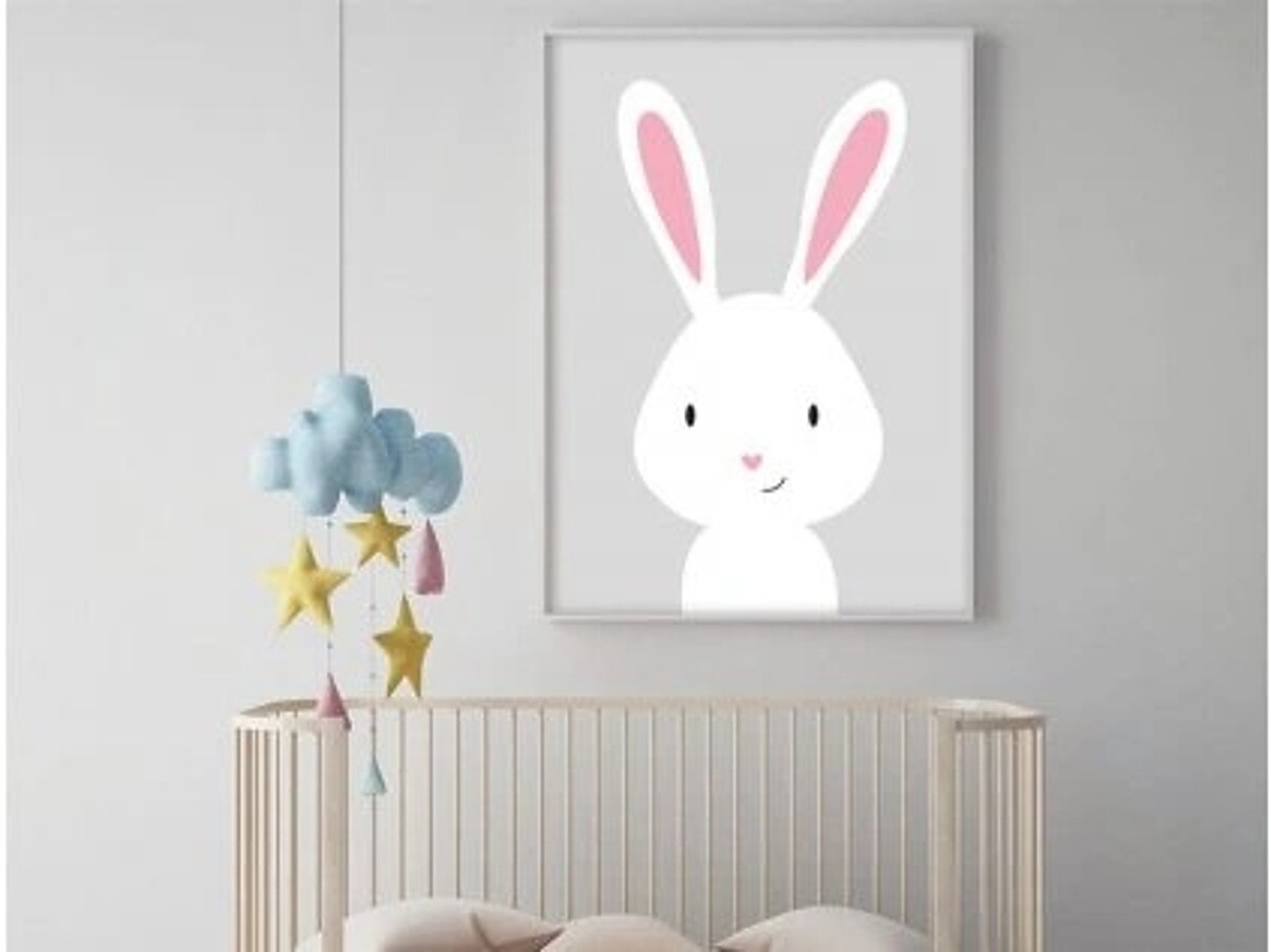 Samolepka na zeď PASTELOWE LOVE® rabbit poster 38816-0,