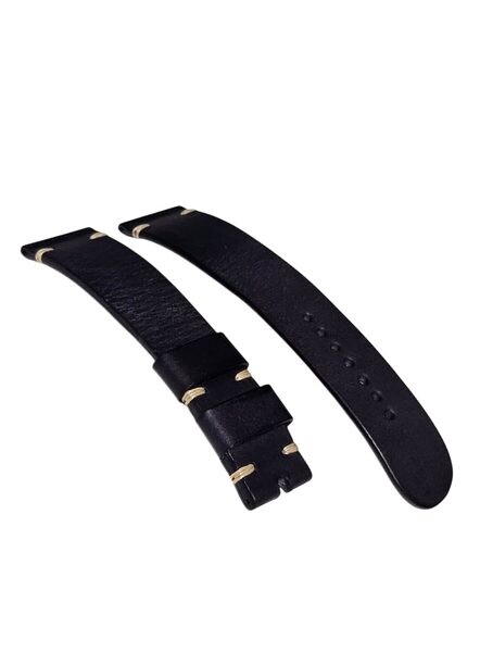 Kožený řemínek XL pro H02 - černý/bez spony