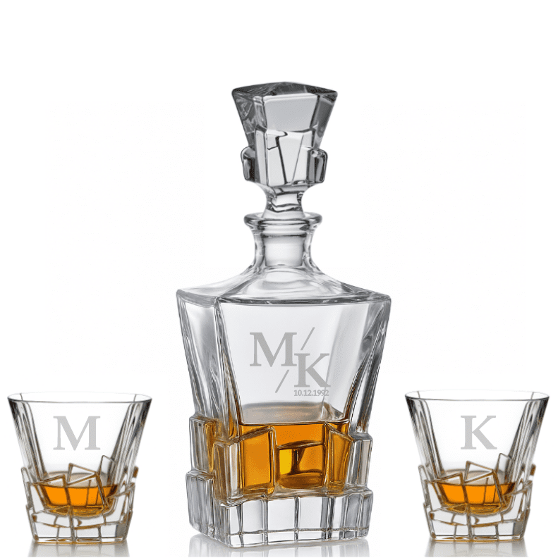 Dekorant Whisky set s monogramem Crack 1+2
