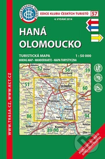 Haná Olomoucko /KČT 57 1:50T - Klub českých turistů