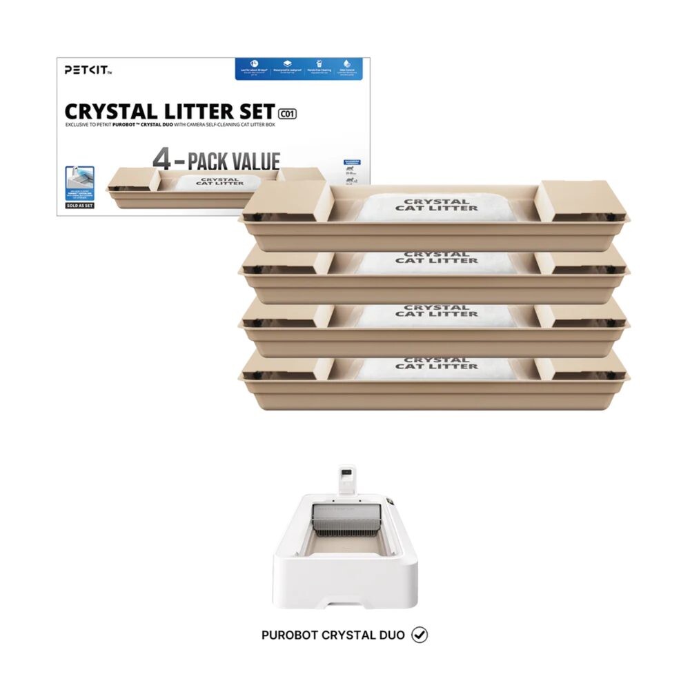 Krystalické stelivo pro PUROBOT CRYSTAL DUO - 4 ks | Náhradní příslušenství