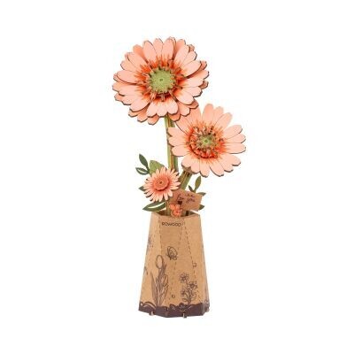 Dřevěná květina - Gerbera Robotime