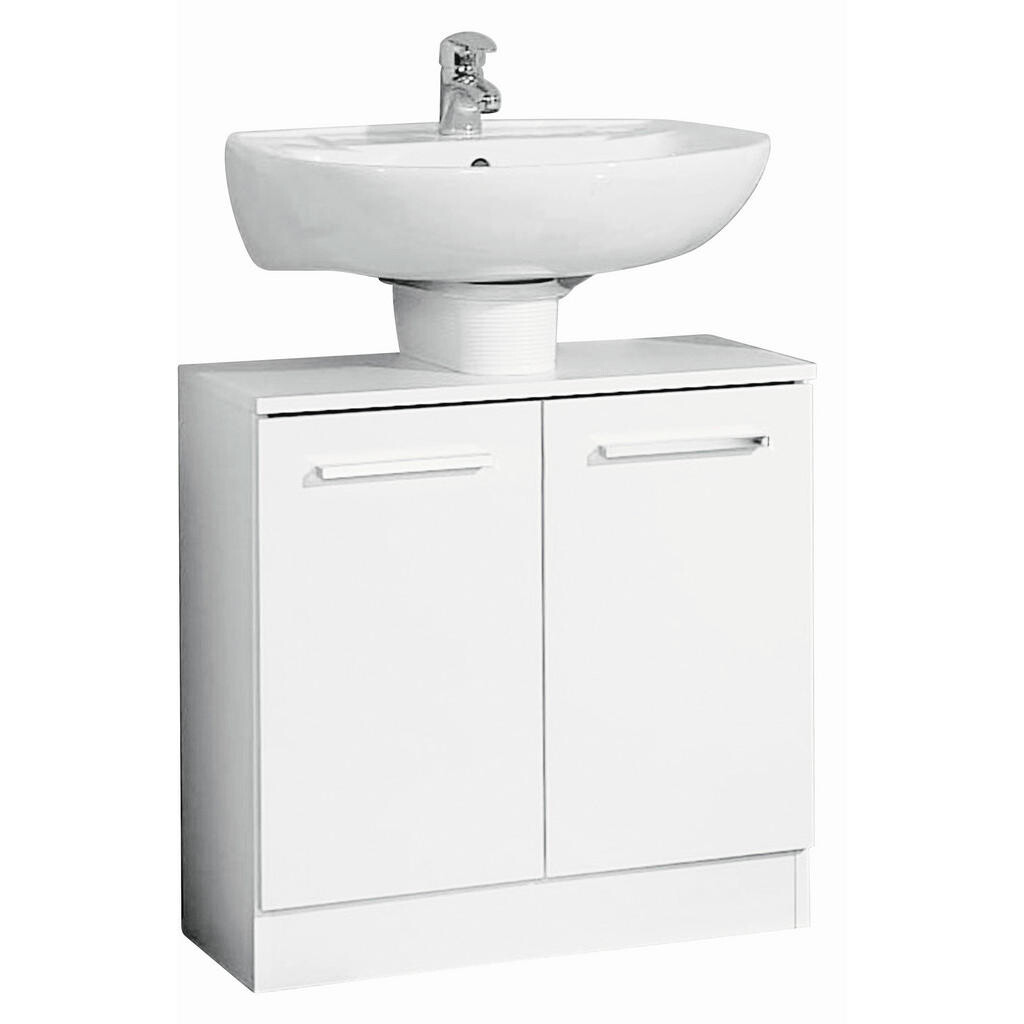 Carryhome SKŘÍŇKA POD UMYVADLO, bílá, bílá, 60/62/33 cm