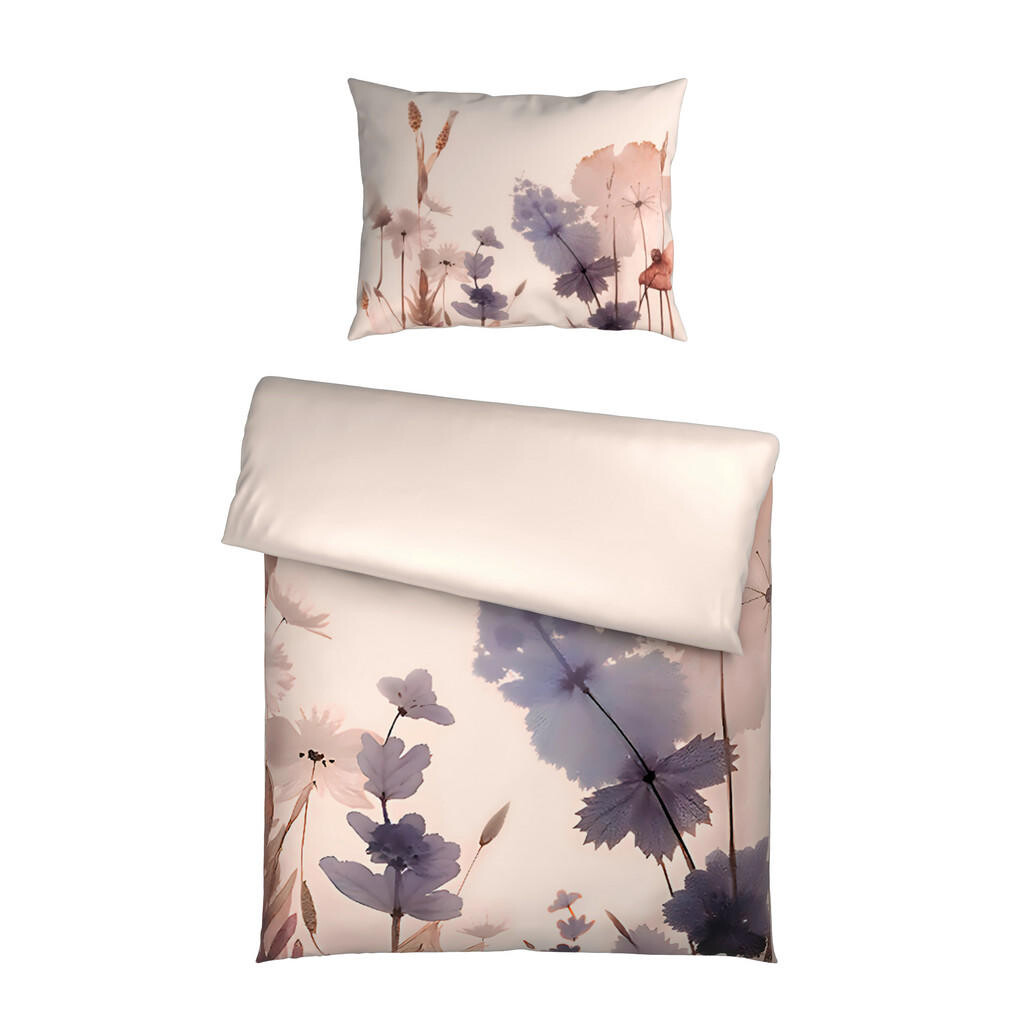 Novel OBOUSTRANNÉ POVLEČENÍ, satén, přírodní barvy, 140/200 cm