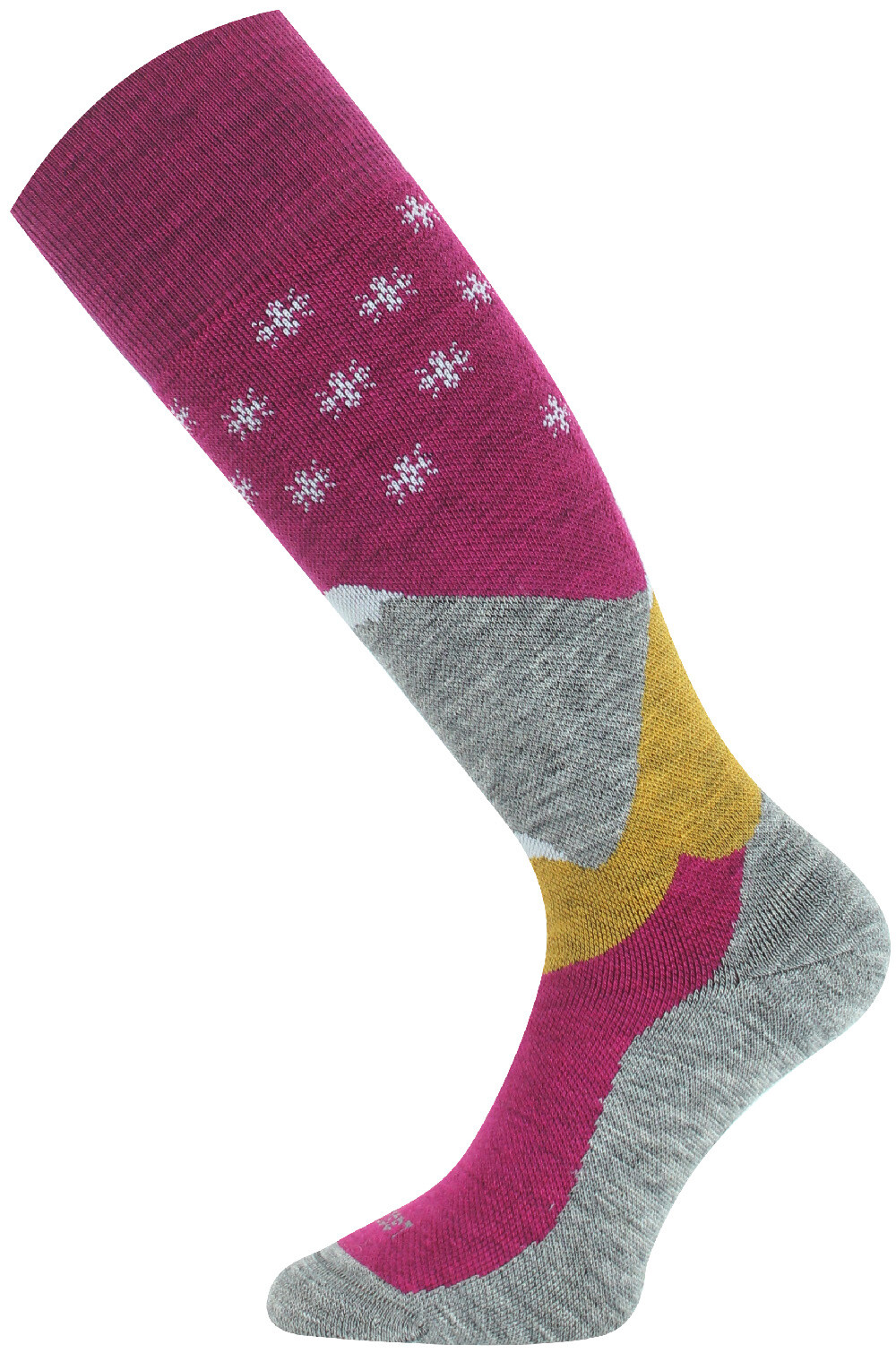 Lasting merino lyžařské podkolenky SPW 408 růžová Velikost: L