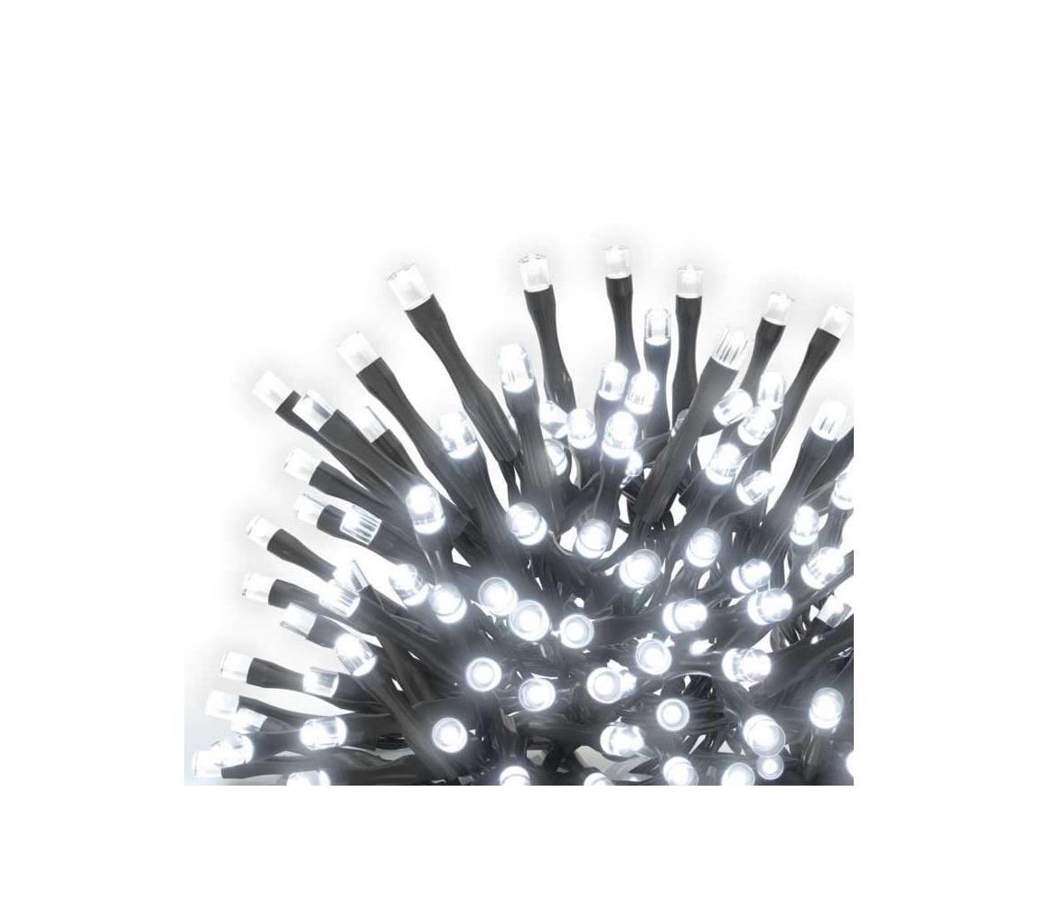 LED Vánoční venkovní řetěz 100xLED/15m IP44 studená bílá D1AC01