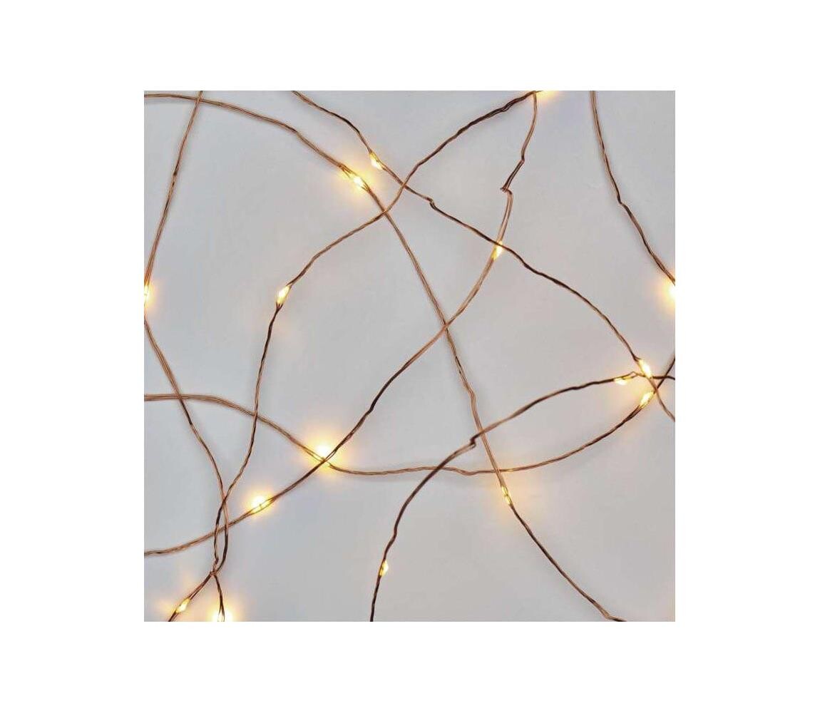 LED Vánoční venkovní řetěz 100xLED/15m IP44 teplá bílá D3AW02