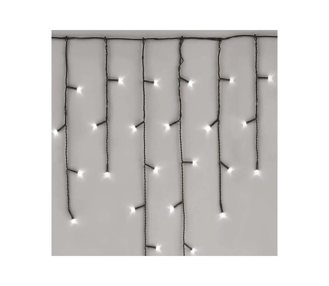 D1CC01 Standard LED spojovací vánoční řetěz rampouchy 2,5 m venkovní studená bílá