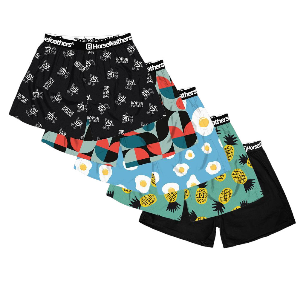 5PACK pánské trenky Horsefeathers Frazier Bundle 3 (AM287C) M, trenýrky