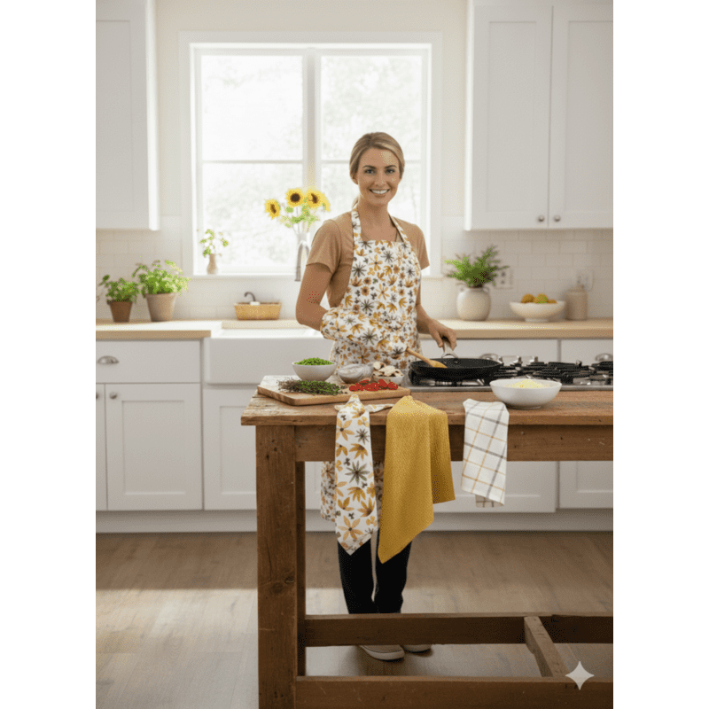 Zástěra kuchyňská, Podzimní listí