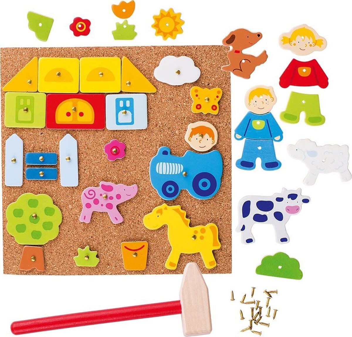 Goki korková zatloukací hra Farma