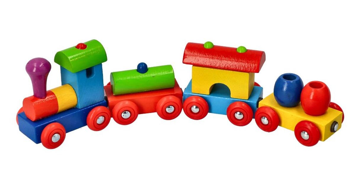 GOKI barevný vlak Peru vagónky na magnety
