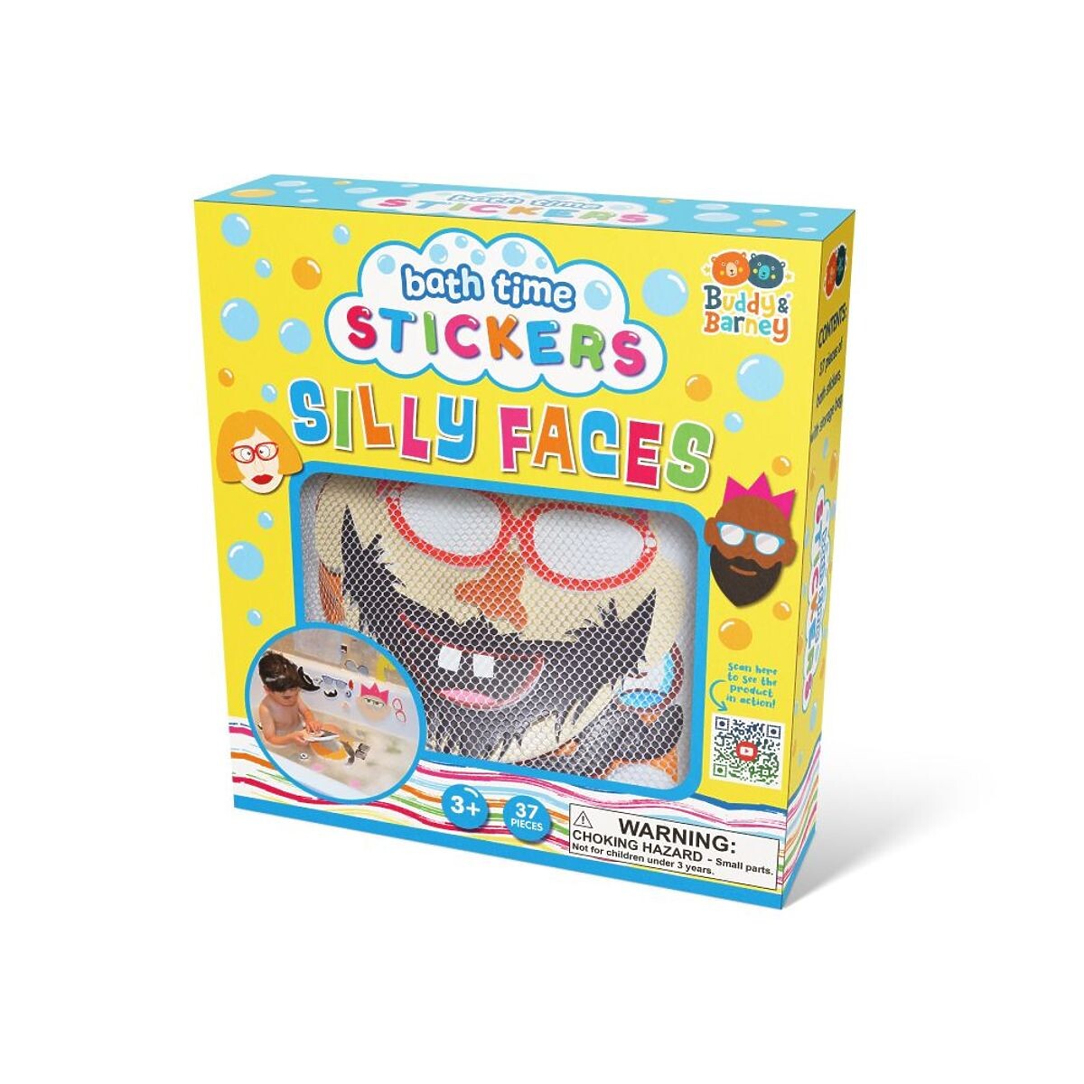 Koupací samolepky - vtipné tváře