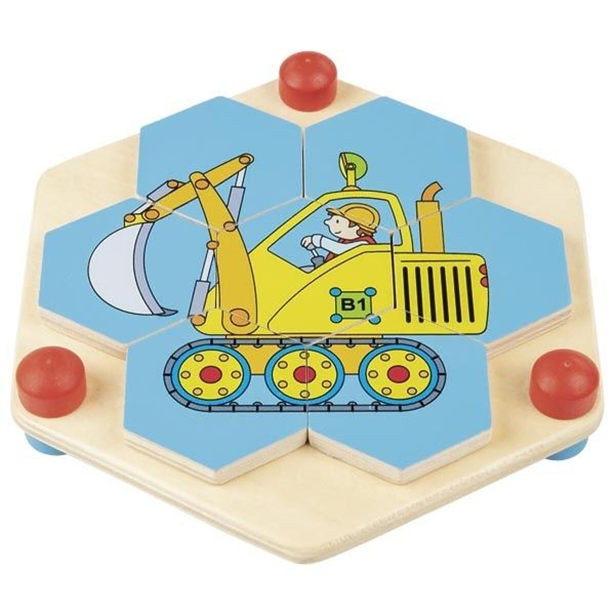 Goki hexagonální puzzle vozidla