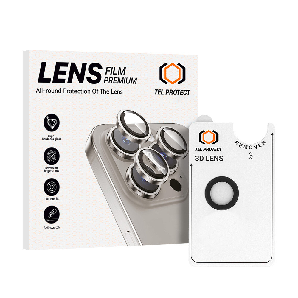Tvrzené sklo Tel Protect 3D Lens na čočky fotoaparátu pro iPhone Air black