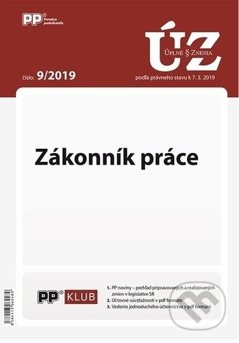 Úplné znenia zákonov 9/2019 - Poradca podnikateľa