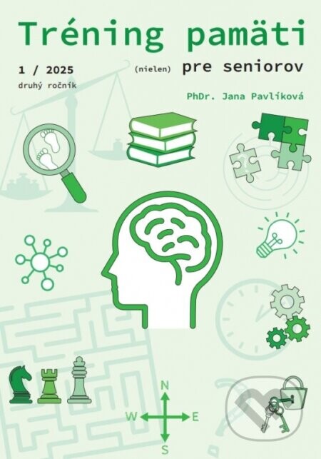 Tréning pamäti (nielen) pre seniorov 1/2025 - Jana Pavlíková, Terézia Pavlíková (ilustrátor)