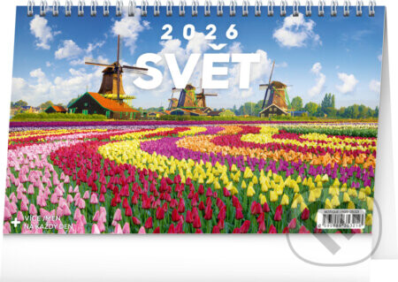 NOTIQUE Stolní kalendář Svět 2026 - Notique