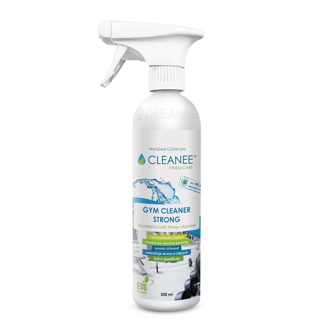 Cleanee Dezinfekční čistič tréninkového vybavení GYM CLEANER STRONG, 500 ml