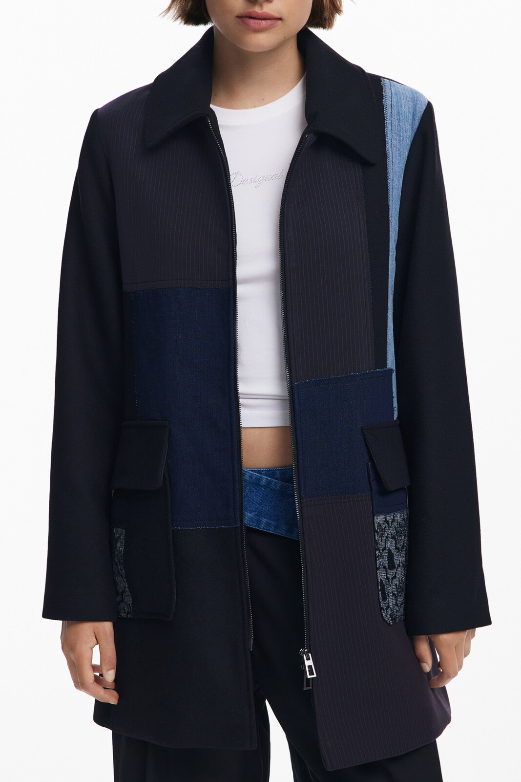 DESIGUAL WOMEN'S BLACK JACKET