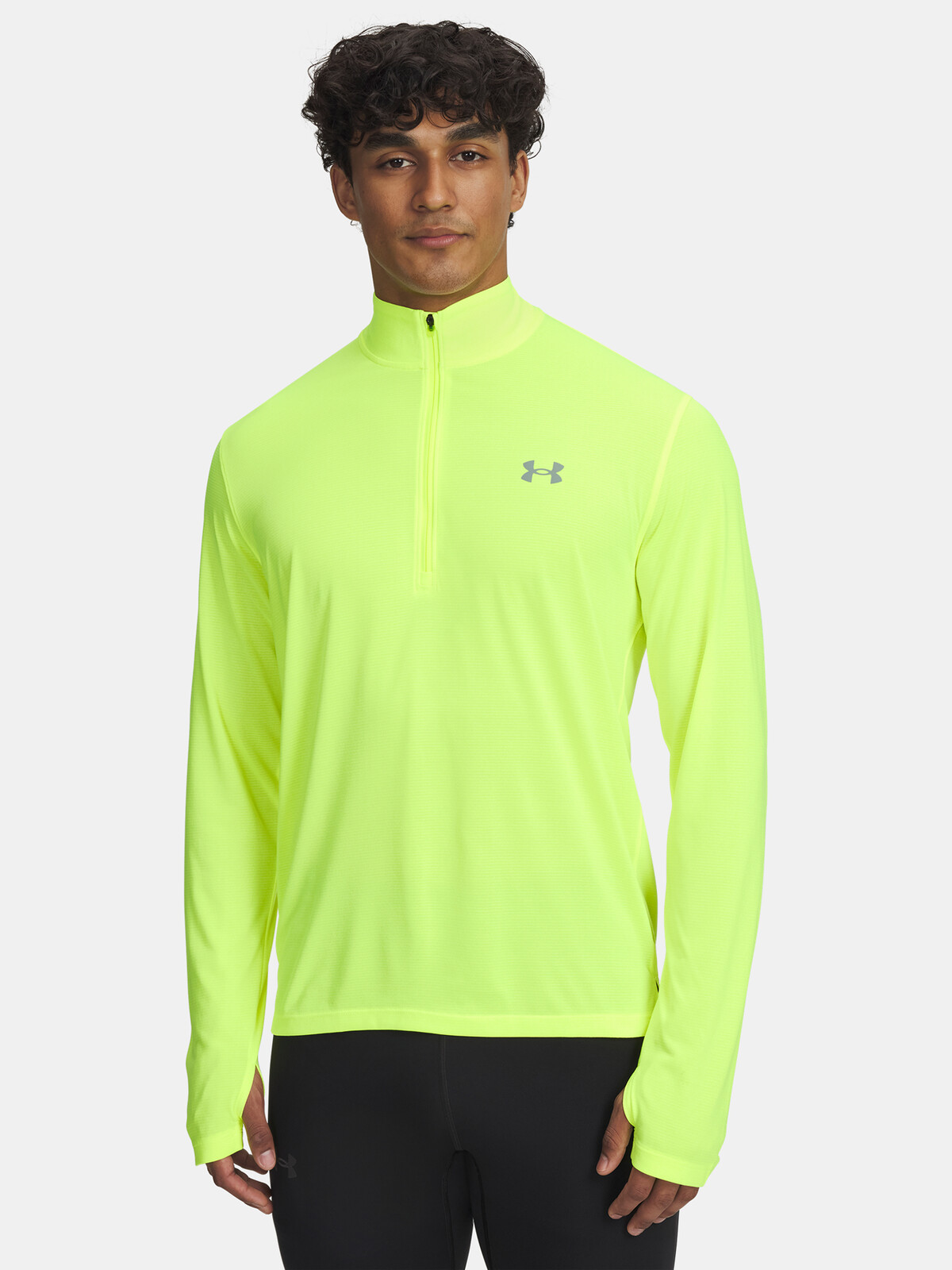 Pánské tričko Under Armour UA LAUNCH 1/4 ZIP-YLW - Pánské