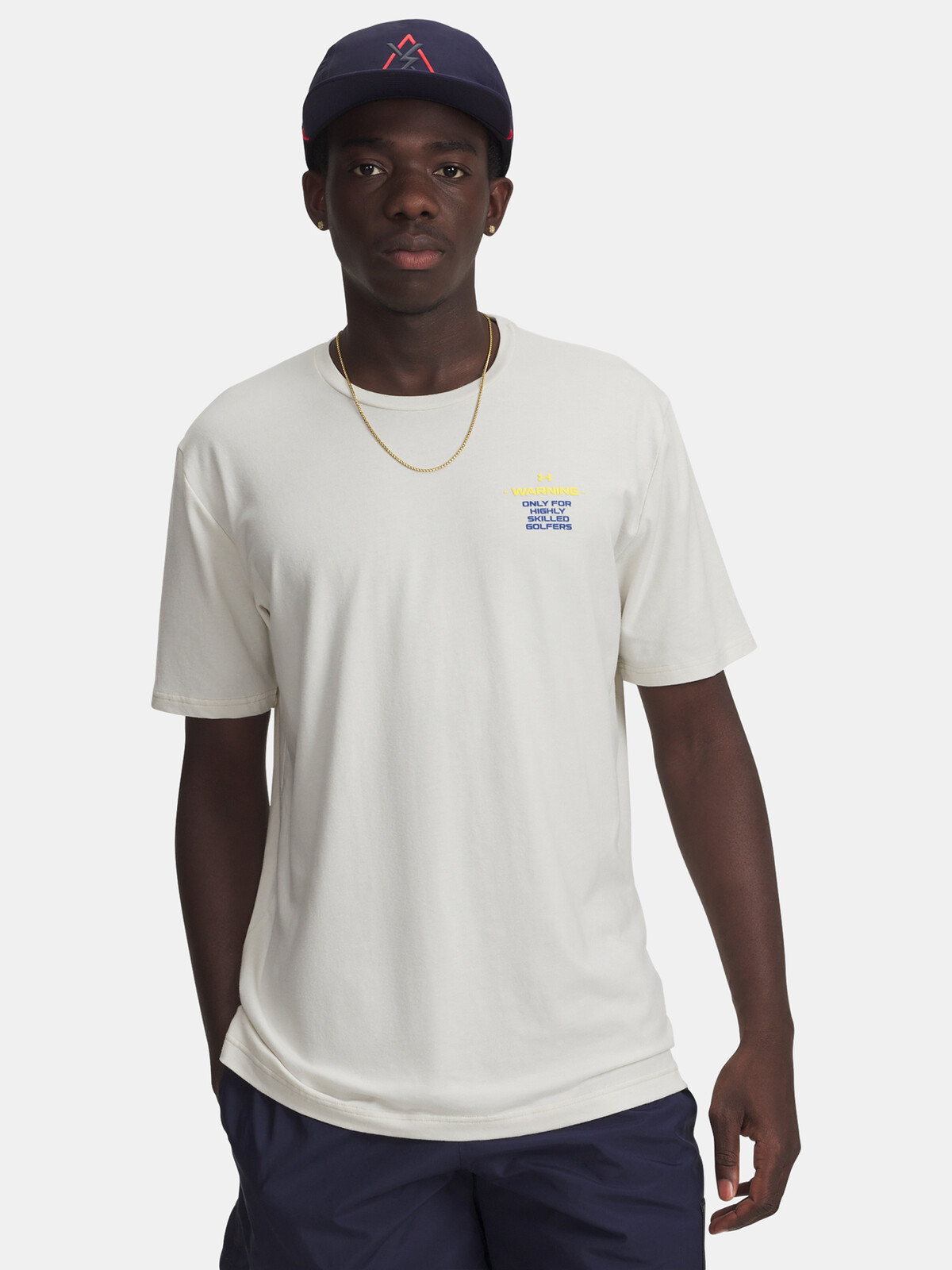 Pánské tričko Under Armour UA Golf Warning SS-BRN - Pánské