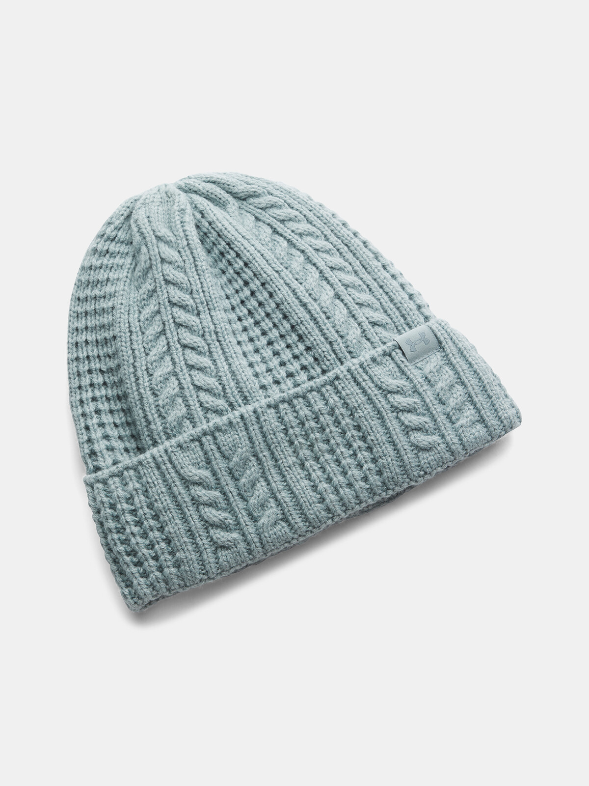 Dámská čepice Under Armour W Halftime Cable Knit Beanie-GRN - Dámské