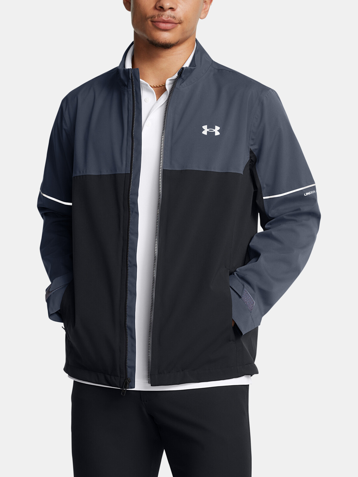 Pánská bunda Under Armour DRIVE RAIN JACKET-GRY - Pánské