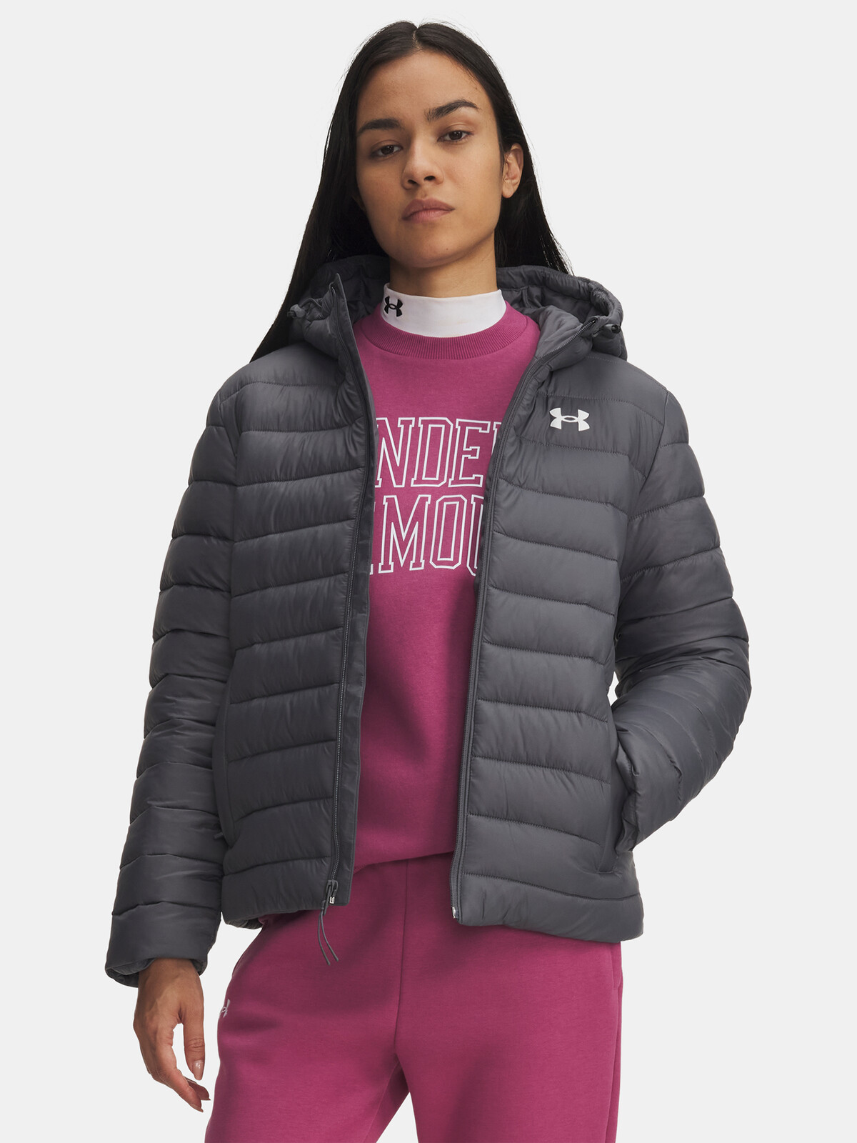 Dámská bunda Under Armour UA Sportswear Insulate Jkt-GRY - Dámské