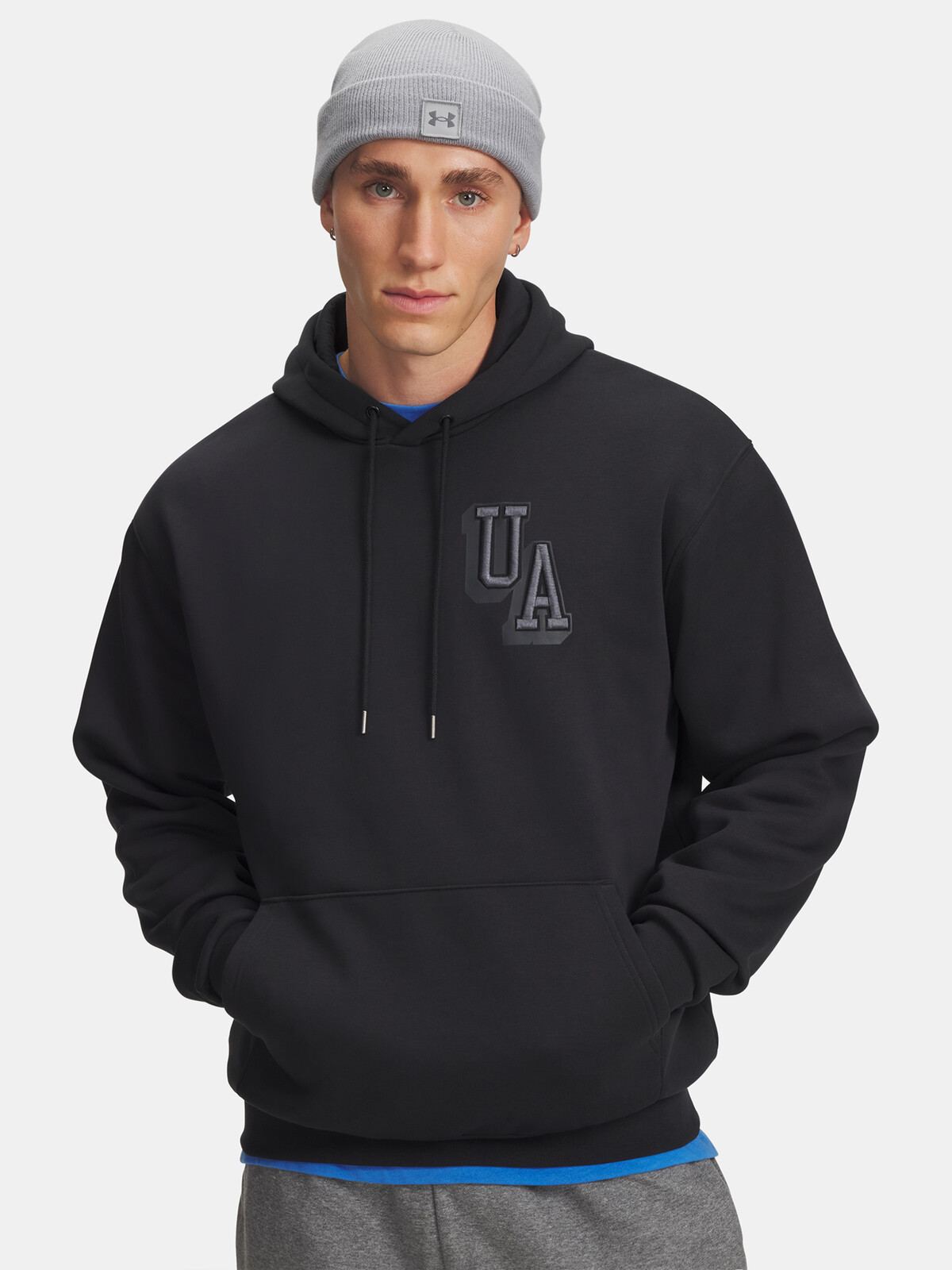 Pánská mikina Under Armour UA Icon Flc Graphic Top-BLK - Pánské