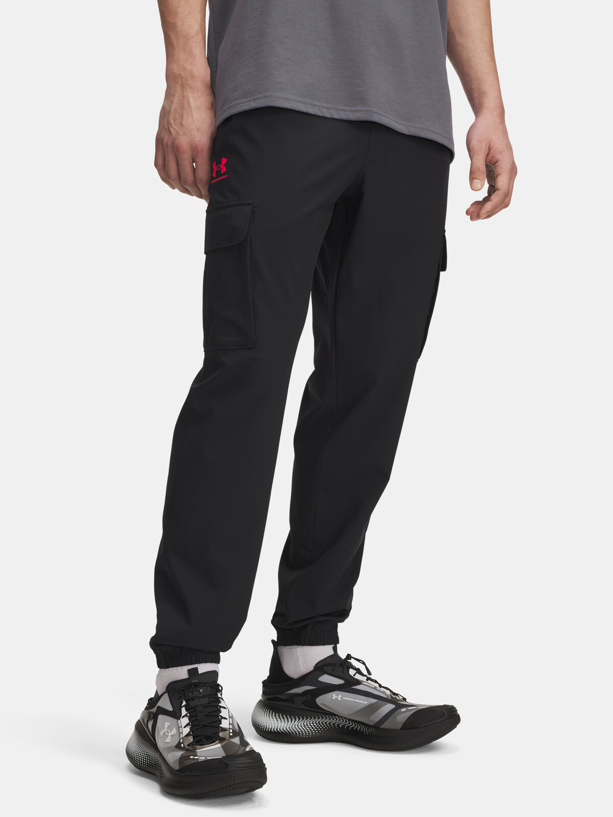 Pánské sportovní kalhoty Under Armour UA Vibe Woven Cargo Pants-BLK - Pánské