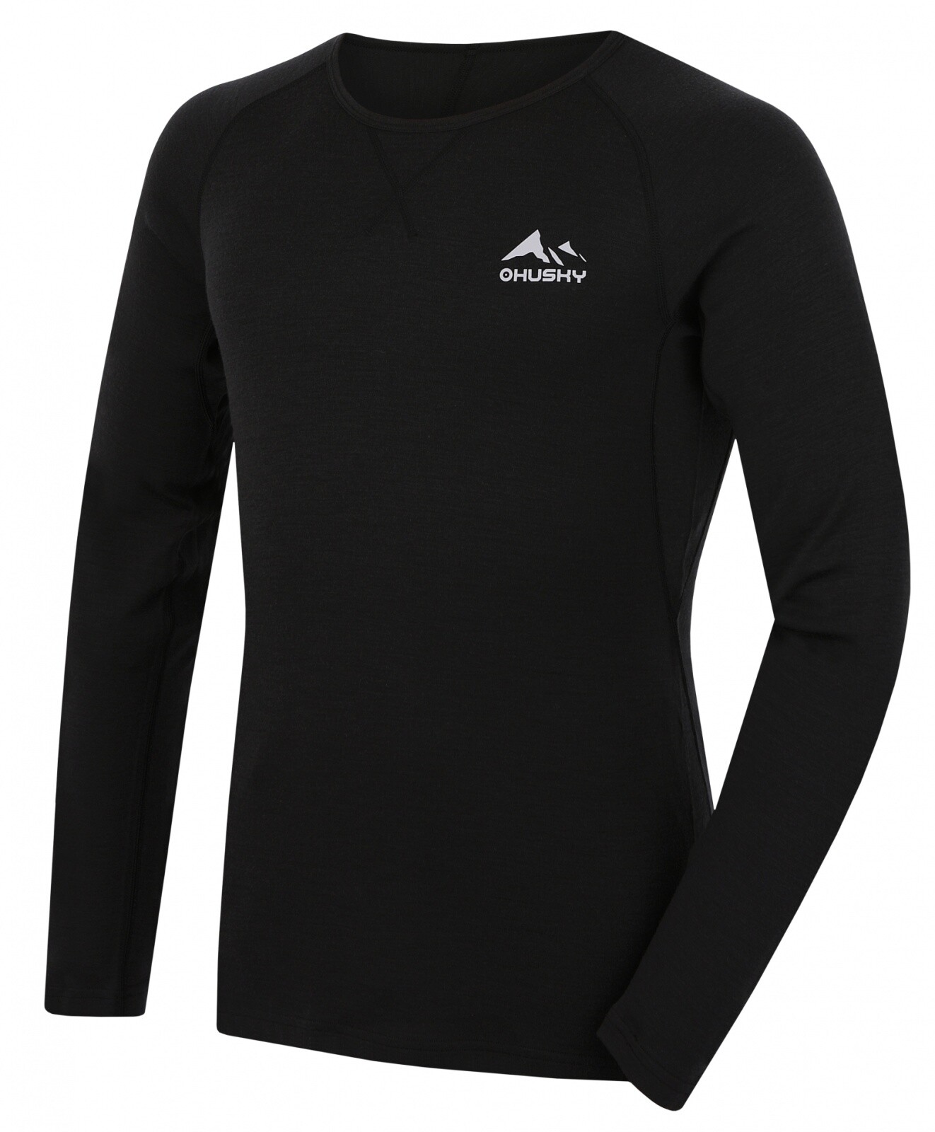 Husky Mertee M M, black Merino termoprádlo triko