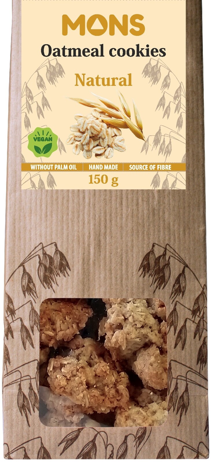 MONS Ovesné sušenky klasik 150 g